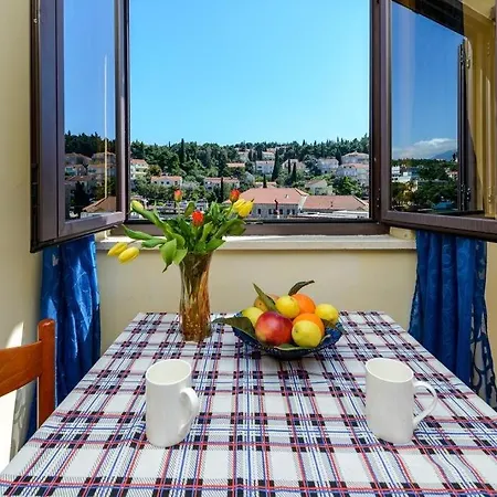 Appartement In With Sea View, Balcony, Air Conditioning, Wifi Cavtat